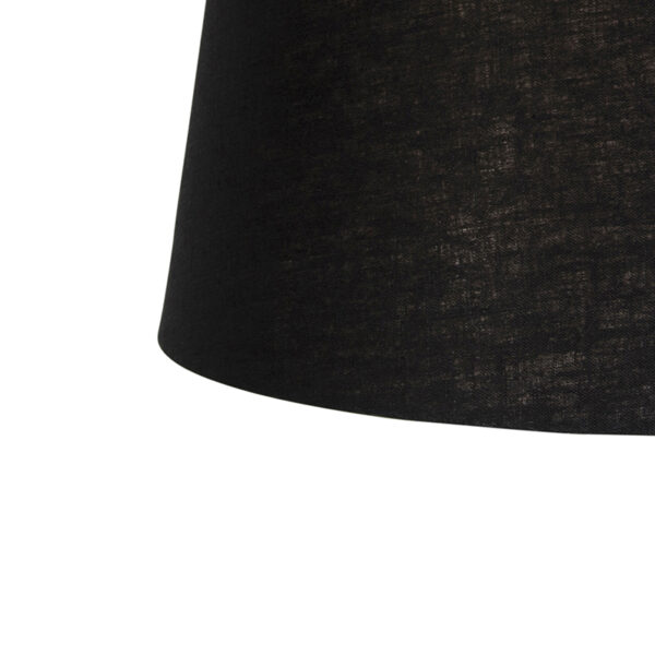 Hanglamp met linnen kap zwart 35 cm - Blitz I zwart - Afbeelding 2