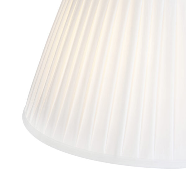 Hanglamp met plisse kappen crème 35 cm - Blitz II staal - Afbeelding 2