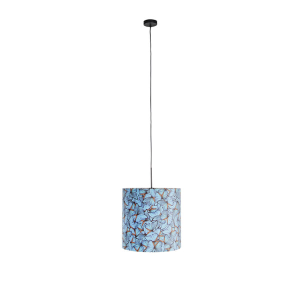 Hanglamp met velours kap vlinders met goud 40 cm - Combi - Afbeelding 2