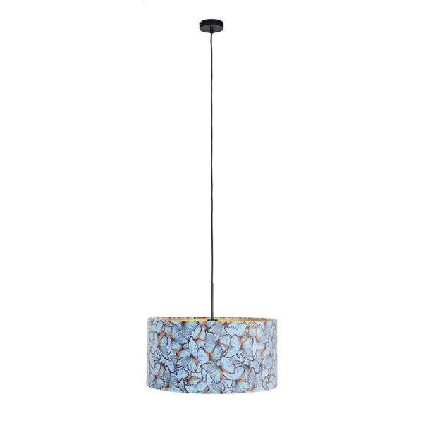 Hanglamp met velours kap vlinders met goud 50 cm - Combi - Afbeelding 2