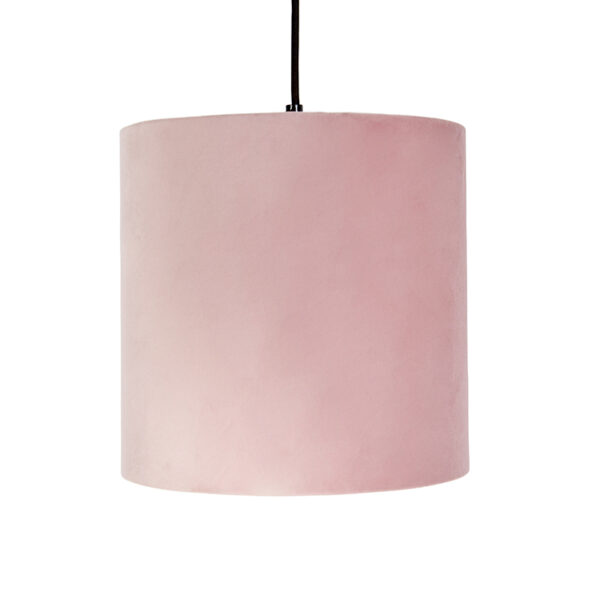 Hanglamp met velours kappen rood, groen en roze - Cava - Afbeelding 2