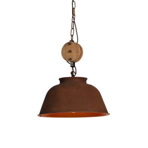 hanglampen hanglamp roest Bax HoutMetaal Roestbruin QAZQA houdt van de Dat wordt meteen duidelijk met deze prachtige Bax. Hij heeft een algemene hoogte 140 cm.