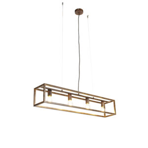 hanglampen hanglamp roestbruin Cage Staal Bruin Een aanwinst boven je eettafel onze roestbruine hanglamp. Jouw woning of kantoor zal gehuld worden in een