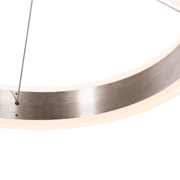 Hanglamp staal langwerpig incl. LED 3-staps dimbaar 3-lichts - Lyani - Afbeelding 2