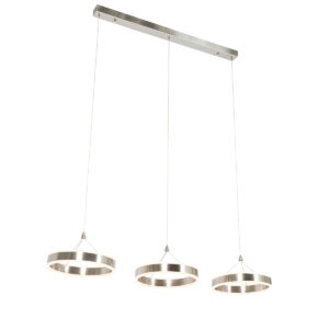 hanglampen Hanglamp staal langwerpig incl. LED dimbaar Lyani AluminiumStaalKunststof Staal Soms hoeft een lamp niet veel poespas te zijn om perfect in je