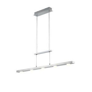 hanglampen Hanglamp staal incl. LED met touch dimbaar Sanne Staal is een mooie hanglamp die het beste tot zijn recht komt in modern interieur. Zijn strakke