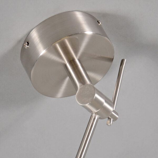 Hanglamp staal met kap 35 cm oud grijs verstelbaar - Blitz I - Afbeelding 2