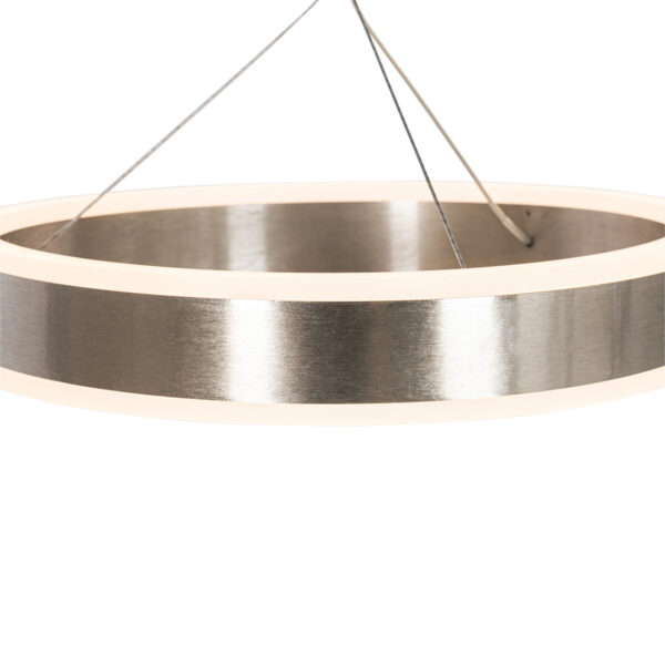 Hanglamp staal rond incl. LED 3-staps dimbaar 3-lichts - Lyani - Afbeelding 2