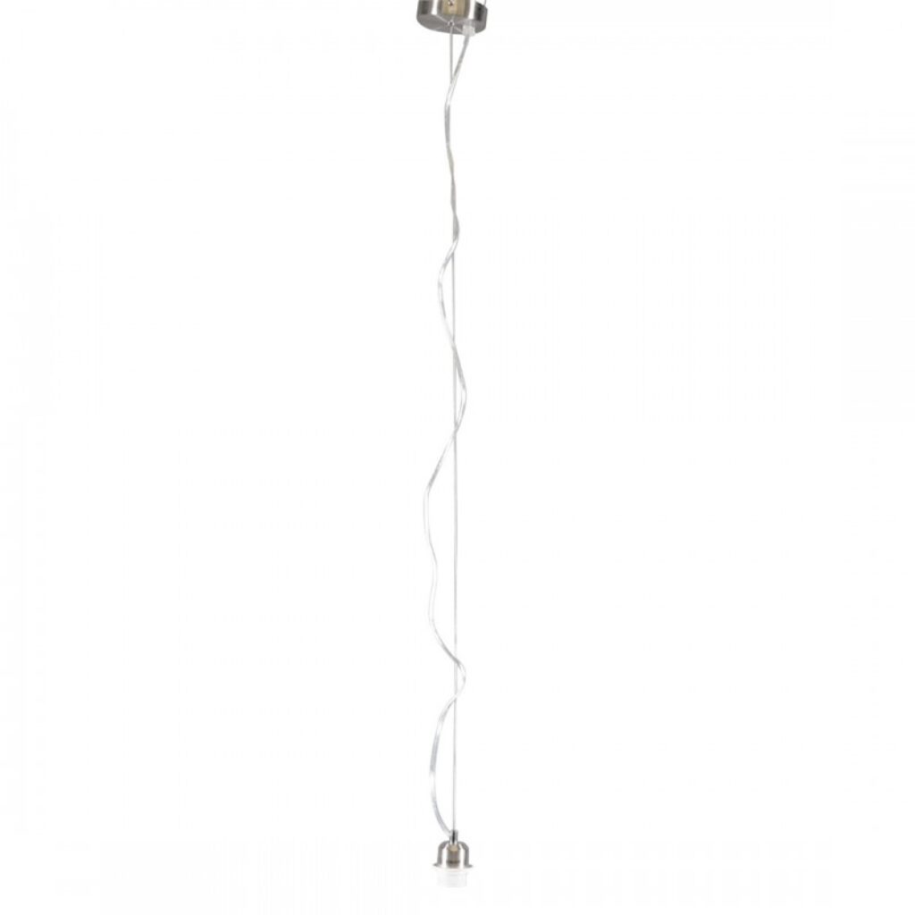 hanglampen Hanglamp staal zonder kap Cappo 1 Metaal Staal Strakke basic stalen pendel geschikt voor alle kappen met E27 bevestiging. Door het design is de