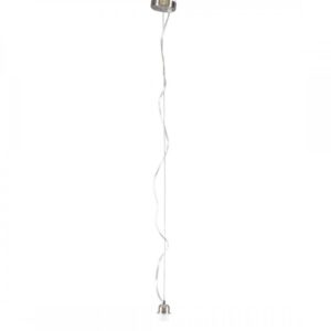 hanglampen Hanglamp staal zonder kap Cappo 1 Metaal Staal Strakke basic stalen pendel geschikt voor alle kappen met E27 bevestiging. Door het design is de