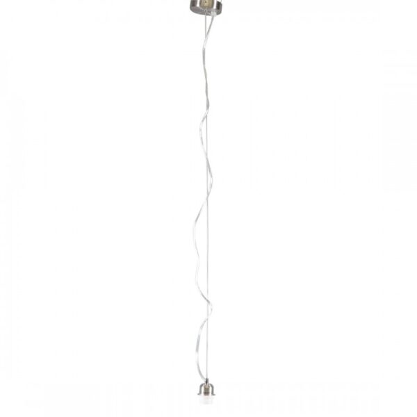 hanglampen Hanglamp staal zonder kap Cappo 1 Metaal Staal Strakke basic stalen pendel geschikt voor alle kappen met E27 bevestiging. Door het design is de