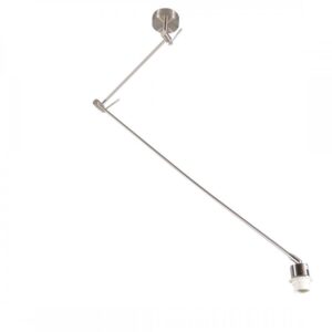 hanglampen Hanglamp staal zonder kap verstelbaar Blitz I Staal Strakke moderne stalen pendel geschikt voor alle kappen met E27 bevestiging. Door het basic