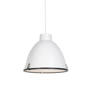 hanglampen hanglamp wit 38 cm dimbaar Anteros AluminiumGlas Wit Een musthave die niet mag ontbreken in jouw inrichting is deze stoere Anteros. Met zijn mooie