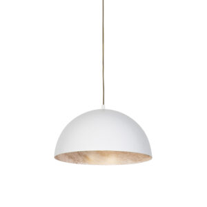hanglampen hanglamp wit met goud 35 cm Magna Eco Staal Wit Een prachtige van Deze is een plaatje om te zien. lamp gemaakt staal. De buitenzijde en de