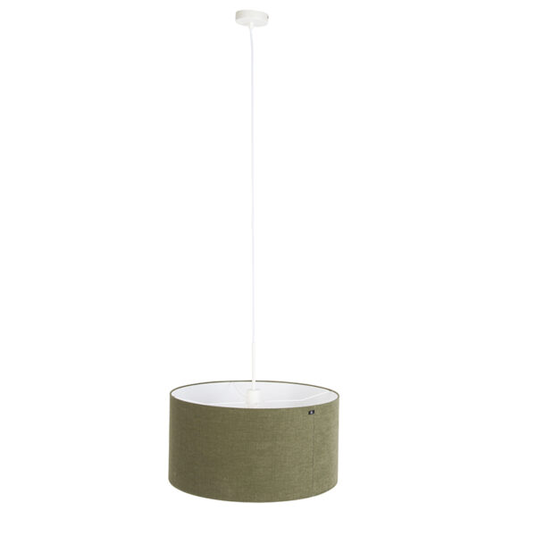 Hanglamp wit met groene kap 50 cm - Combi 1 - Afbeelding 2