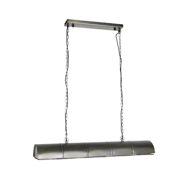 Industriële hanglamp zilver 4-lichts - Barrelo - Afbeelding 2
