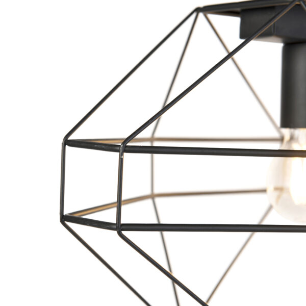 Industriële hanglamp zwart 3-lichts - Carcass - Afbeelding 2