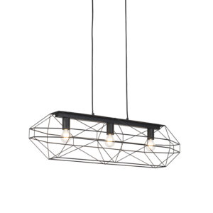 hanglampen hanglamp zwart Carcass Staal Zwart Design met frame gemaakt van dun metaal draad in gelakt. Een strak opengewerkt ontwerp wat een uiterlijk en gevoel