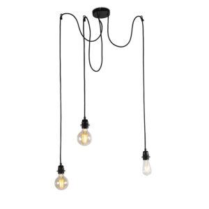 hanglampen hanglamp zwart Cava Staal Zwart De 3 is een stijlvolle voor de liefhebber. Met deze Hanglamp beschik je over drie lampen die met elkaar verbonden