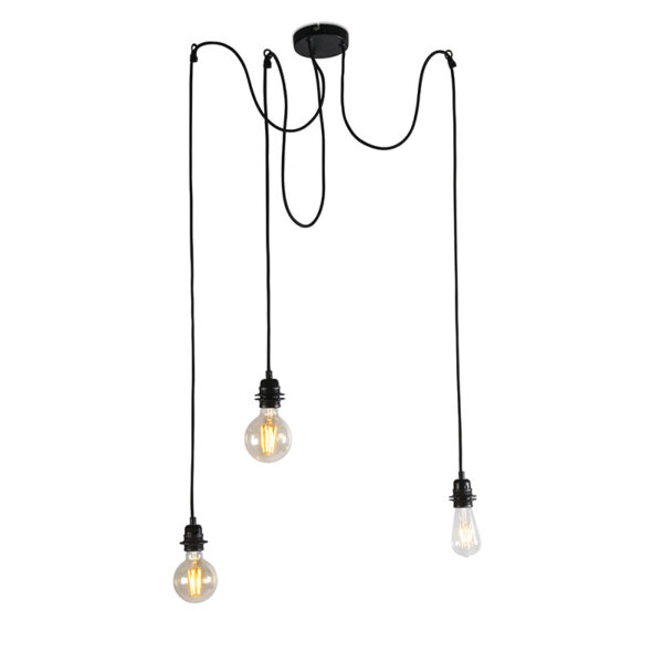 hanglampen hanglamp zwart Cava Staal Zwart De 3 is een stijlvolle voor de liefhebber. Met deze Hanglamp beschik je over drie lampen die met elkaar verbonden