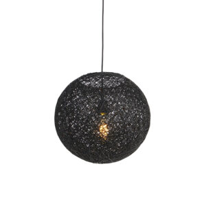 hanglampen Hanglamp zwart 35 cm Corda PapierStaal Zwart is een speelse hanglamp en voelt zich meteen Zowel in de woonkamer werkkamer of slaapkamer komt hij