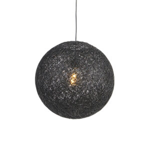 hanglampen Hanglamp zwart 45 cm Corda PapierStaal Zwart is een speelse hanglamp en voelt zich meteen Zowel in de woonkamer werkkamer of slaapkamer komt hij