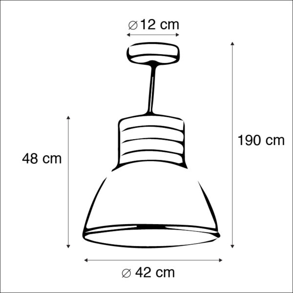 Industriële hanglamp zwart - Industry - Afbeelding 3