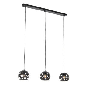 hanglampen hanglamp zwart langwerpig Bobby Aluminium Zwart Wauw is een echte Deze opvallende mooi afgewerkt in zwarte kleur en 3 open lampenkappen die zorgen