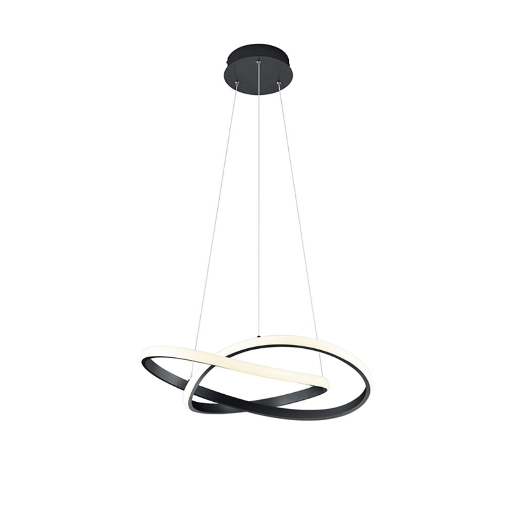 hanglampen Hanglamp zwart incl. LED dimbaar Koers KunststofStaal Zwart Ben je op zoek naar een stukje design voor in Dan is wat Deze hanglamp echte blikvanger.