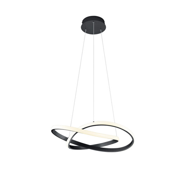 hanglampen Hanglamp zwart incl. LED dimbaar Koers KunststofStaal Zwart Ben je op zoek naar een stukje design voor in Dan is wat Deze hanglamp echte blikvanger.