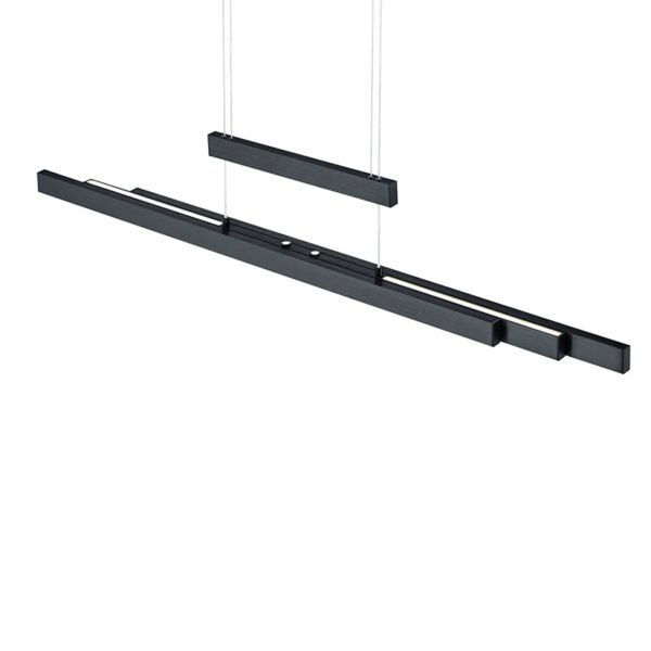 Hanglamp zwart incl. LED 3-staps dimbaar 3-lichts - Sofie - Afbeelding 2