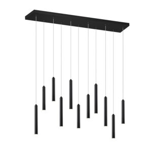 hanglampen Hanglamp zwart incl. LED dimbaar Tubas Staal Zwart is een hele mooie moderne hanglamp. Zijn vormgeving erg straks en door zijn 11 lichtpunten het