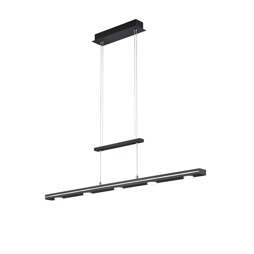 hanglampen Hanglamp zwart incl. LED met touch dimbaar Sanne Staal Zwart is een mooie hanglamp die het beste tot zijn recht komt in modern interieur. Zijn