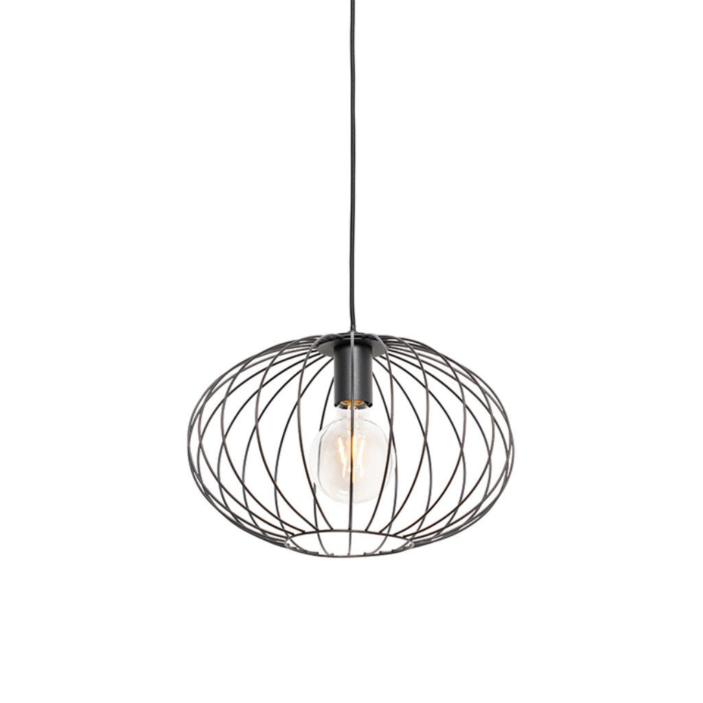 hanglampen hanglamp zwart Margarita Staal Zwart Een tijdloze in een design De kap is open afgewerkt wat er voor zorgt dat je prachtig lichteffect krijgt aan het