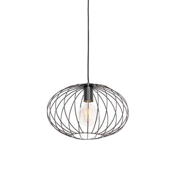 hanglampen hanglamp zwart Margarita Staal Zwart Een tijdloze in een design De kap is open afgewerkt wat er voor zorgt dat je prachtig lichteffect krijgt aan het