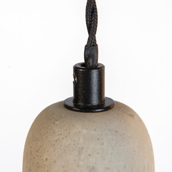 Industriële hanglamp zwart met beton 5-lichts - Cavoba - Afbeelding 2
