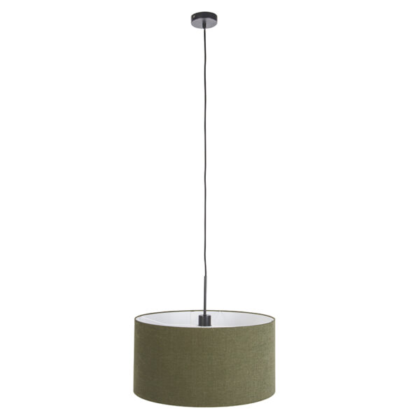 Hanglamp zwart met groene kap 50 cm - Combi 1 - Afbeelding 2