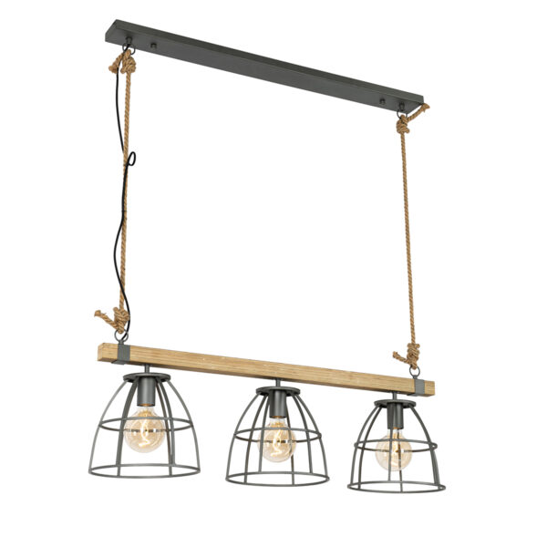 hanglampen hanglamp zwart met hout Arthur HoutStaalTouw Bruin Fris jouw interieur op Arthur. Doordat hij gemaakt is van staal en afgewerkt in het bruin een
