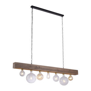 hanglampen hanglamp zwart met hout Rodu HoutStaal Bruin Wauw wat een stoer is Rodu. Door het robuuste krijgt de ruimte meteen De combinatie van staal afgewerkt