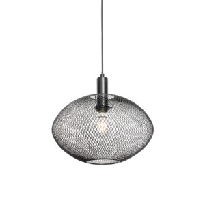 hanglampen hanglamp zwart Molly Staal Zwart Ga voor sfeer in huis met Molly. Prachtig de woonkamer eetkamer of slaapkamer. Zijn gaas structuur zorgt een vrolijk