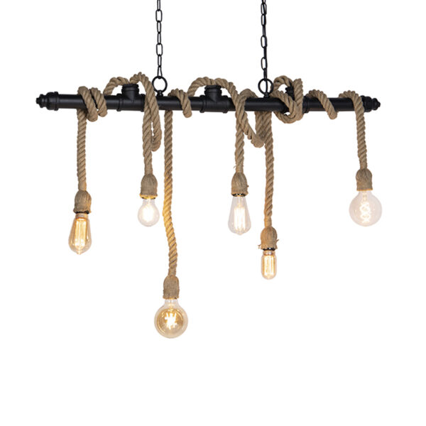 hanglampen hanglamp zwart Plural StaalTouw Zwart Wanneer je op zoekt bent naar een echte voor boven jouw dan is de echt iets Het zwarte armatuur in combinatie