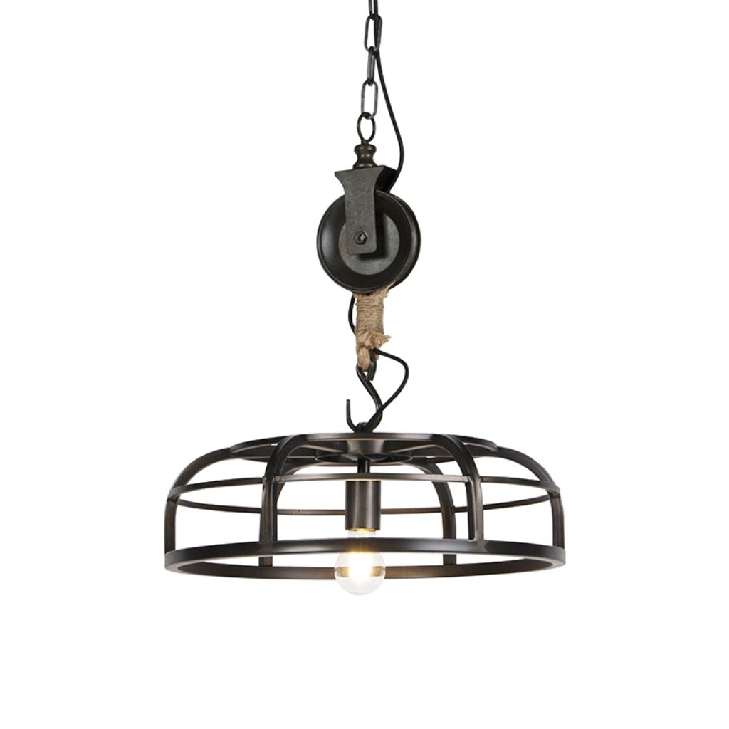 hanglampen hanglamp zwart staal Camelot StaalTouw Zwart Een prachtige van Deze is een plaatje om te zien. Hij voelt zich volledig thuis in industrieel of Art