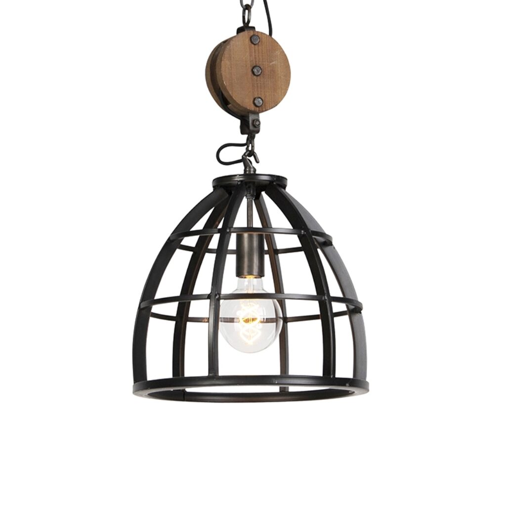 hanglampen hanglamp zwart stalen kap 33 cm Arthur HoutStaal Zwart Een stoere voor in jouw echte eyecatcher je woonkamer. De lengte van de lamp kun zelf