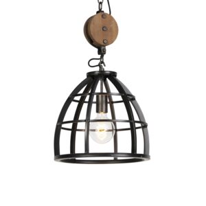 hanglampen hanglamp zwart stalen kap 33 cm Arthur HoutStaal Zwart Een stoere voor in jouw echte eyecatcher je woonkamer. De lengte van de lamp kun zelf
