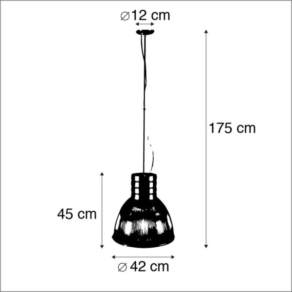 Industriele hanglamp staal - Industry - Afbeelding 3