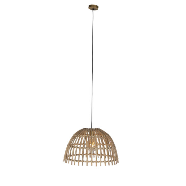 Landelijke hanglamp bamboe 55 cm - Cane Magna - Afbeelding 2
