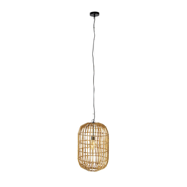 Landelijke hanglamp bamboe 53 cm - Canna - Afbeelding 2