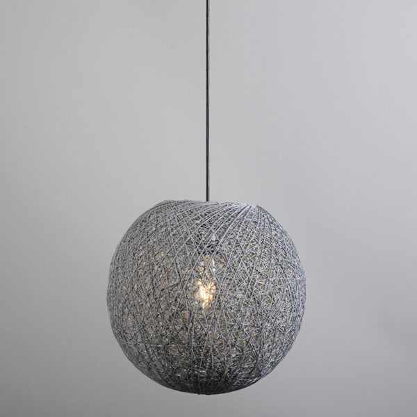 Landelijke Hanglamp grijs 35 cm - Corda - Afbeelding 2