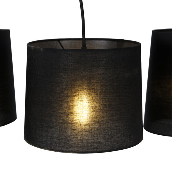 Landelijke hanglamp messing 5-lichts - Hermina - Afbeelding 2