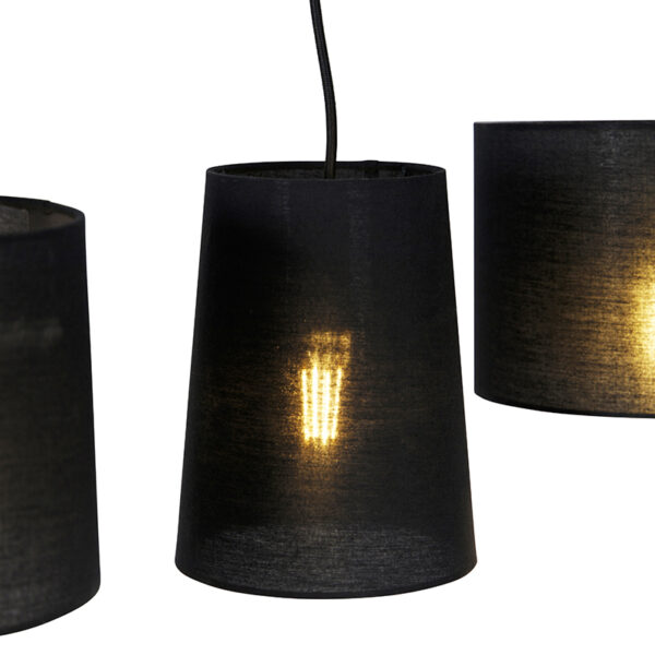 Landelijke hanglamp messing 5-lichts - Hermina - Afbeelding 3